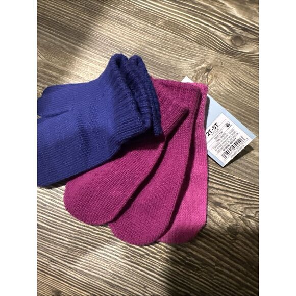 Toddler Mittens 3 Pack Cat & Jack Pink Magenta Purple 2T-5T Gloves. NWT. - Picture 2 of 4